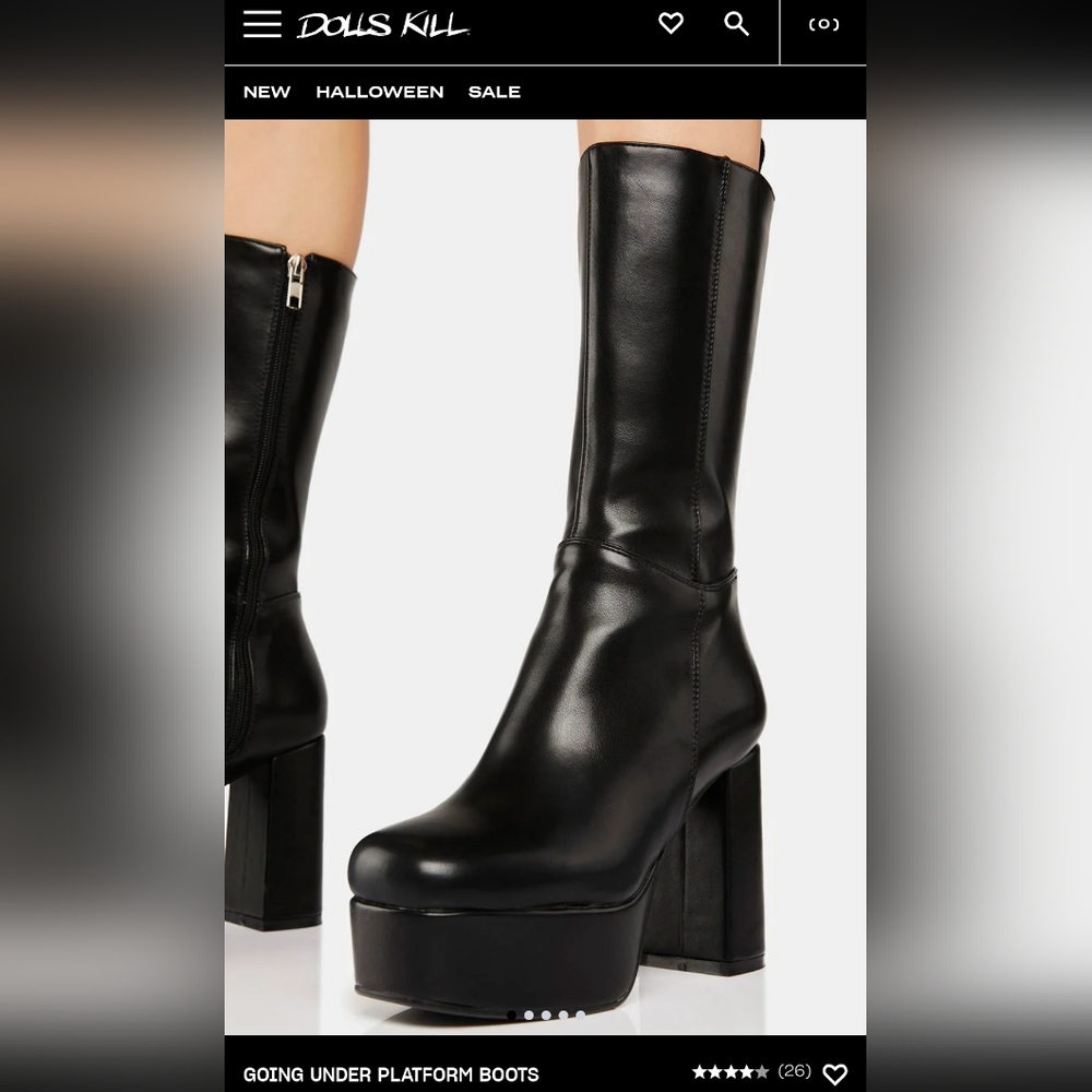 Dolls Kill | La Moda vegan platform boots